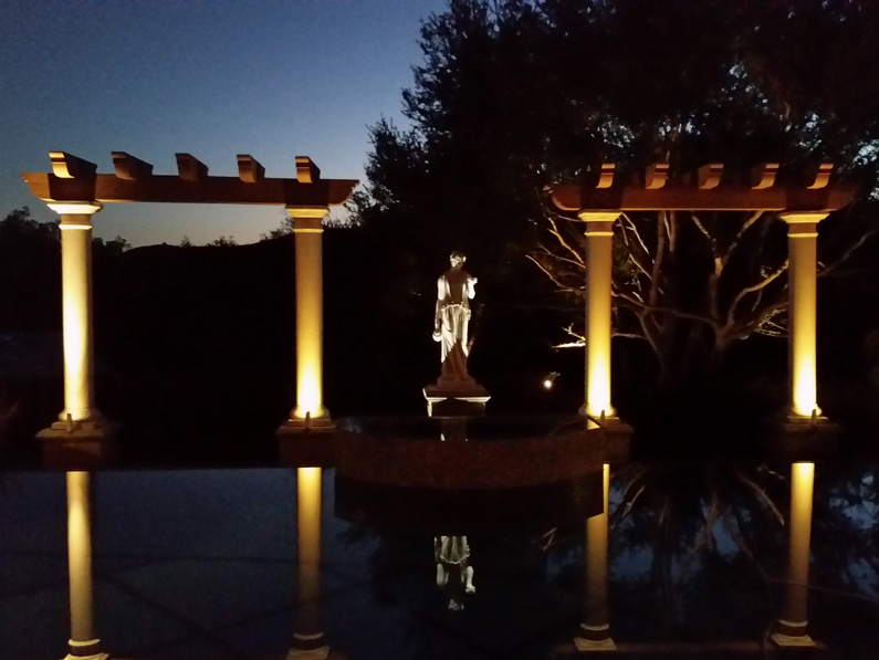 Landscape lighting by ClearWater Services in Nashville, TN